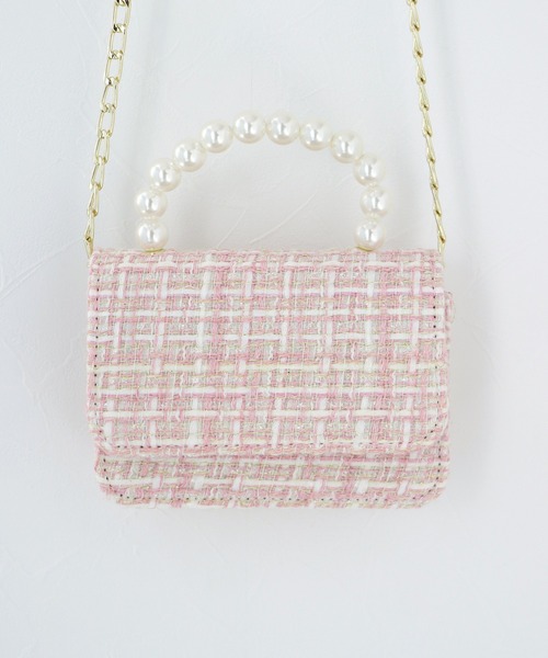 BLUEEAST（ブルーイースト）の「パールハンドル2WAYミニバッグ（ハンドバッグ・レディース・ブラック/ピンク/ベージュ/ブラック系・FREE）」の19枚目の写真