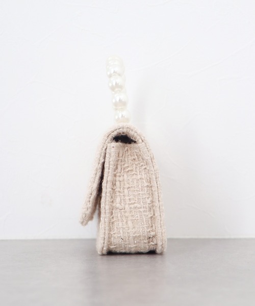 BLUEEAST（ブルーイースト）の「パールハンドル2WAYミニバッグ（ハンドバッグ・レディース・ブラック/ピンク/ベージュ/ブラック系・FREE）」の21枚目の写真