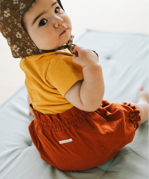 こども ビームス（コドモビームス）の「こども ビームス / ハイウエスト ブルマ 24（70～80cm）（その他パンツ・キッズ・レッド系その他7/ネイビー・70/80）」の4枚目の写真