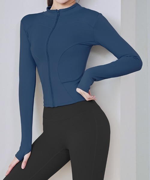 SAISON DE PAPILLON（セゾンドパピヨン）の「あたっか裏起毛ラッシュガードパーカー（パーカー・レディース・パープル/ネイビー/コーラル/ピンク/グリーン/グレー/ブルー/ライトピンク/ブラック・M/L/XL）」の21枚目の写真