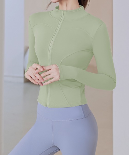 SAISON DE PAPILLON（セゾンドパピヨン）の「あたっか裏起毛ラッシュガードパーカー（パーカー・レディース・パープル/ネイビー/コーラル/ピンク/グリーン/グレー/ブルー/ライトピンク/ブラック・M/L/XL）」の18枚目の写真