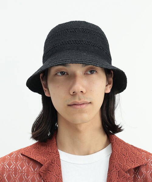 BEAMS HEART（ビームスハート）の「BEAMS HEART / サーモ クロシェハット（ハット・メンズ・ホワイト/ブラック・ONE SIZE）」の7枚目の写真