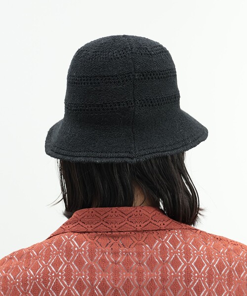 BEAMS HEART（ビームスハート）の「BEAMS HEART / サーモ クロシェハット（ハット・メンズ・ホワイト/ブラック・ONE SIZE）」の9枚目の写真