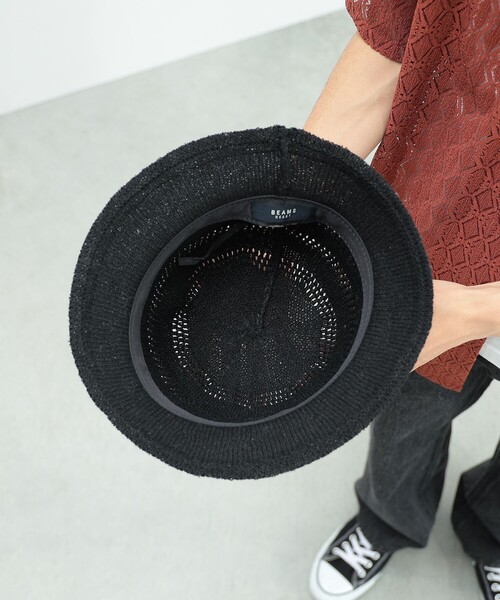 BEAMS HEART（ビームスハート）の「BEAMS HEART / サーモ クロシェハット（ハット・メンズ・ホワイト/ブラック・ONE SIZE）」の10枚目の写真