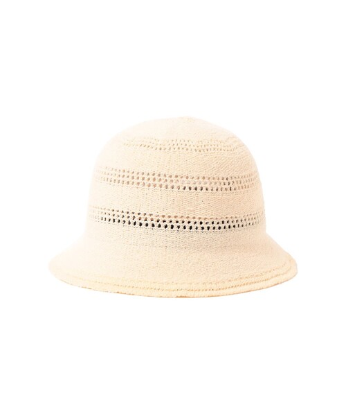 BEAMS HEART（ビームスハート）の「BEAMS HEART / サーモ クロシェハット（ハット・メンズ・ホワイト/ブラック・ONE SIZE）」の12枚目の写真