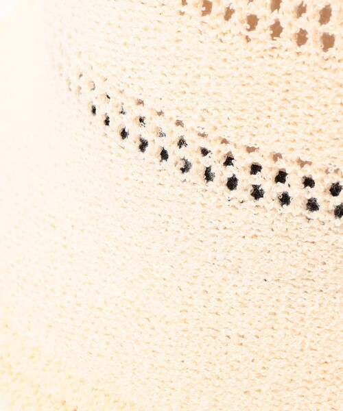 BEAMS HEART（ビームスハート）の「BEAMS HEART / サーモ クロシェハット（ハット・メンズ・ホワイト/ブラック・ONE SIZE）」の15枚目の写真