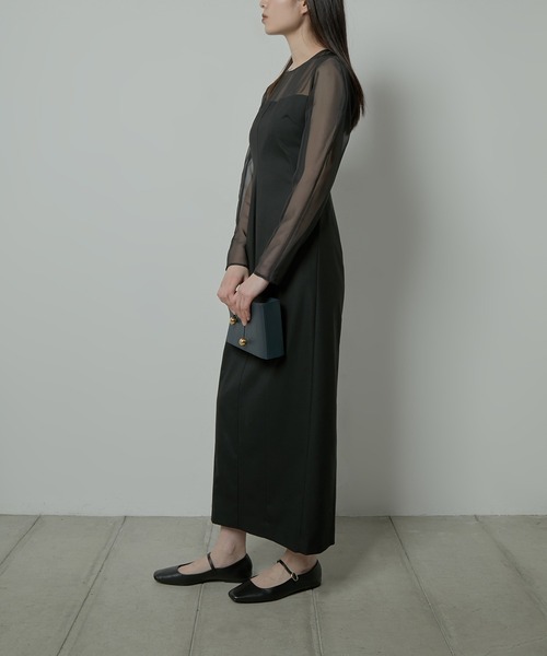 LE CIEL BLEU（ルシェルブルー）の「シアースリーブドレス / Sheer