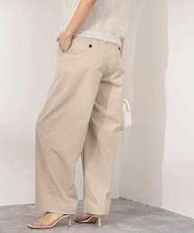 NOLLEY’S | ウォッシャブルチノ風ワイドパンツ(チノパンツ)