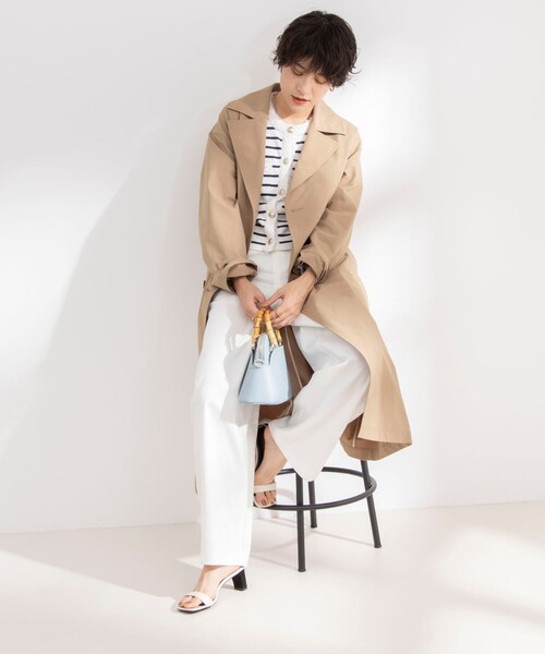 NOLLEY’S（ノーリーズ）の「ウォッシャブルチノ風ワイドパンツ（チノパンツ・レディース・ピンク/ベージュ/ホワイト・38/36）」の20枚目の写真