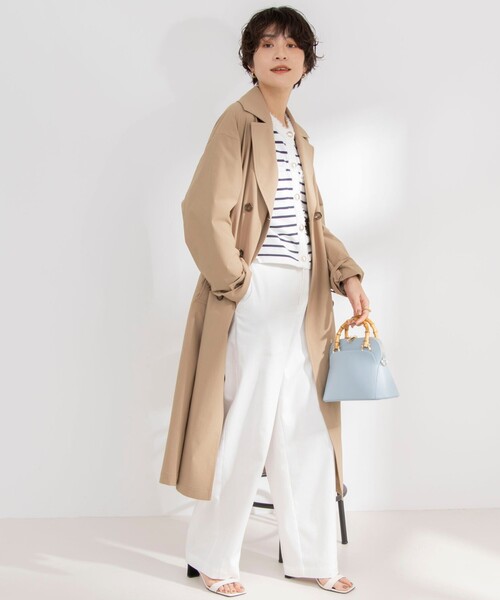 NOLLEY’S（ノーリーズ）の「ウォッシャブルチノ風ワイドパンツ（チノパンツ・レディース・ピンク/ベージュ/ホワイト・38/36）」の21枚目の写真