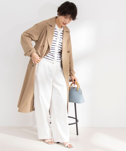 NOLLEY’S（ノーリーズ）の「ウォッシャブルチノ風ワイドパンツ（チノパンツ・レディース・ピンク/ベージュ/ホワイト・38/36）」の22枚目の写真