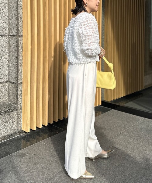 NOLLEY’S（ノーリーズ）の「ウォッシャブルカルゼワイドパンツ（その他パンツ・レディース・キナリ/キャメル・40/38/36）」の22枚目の写真
