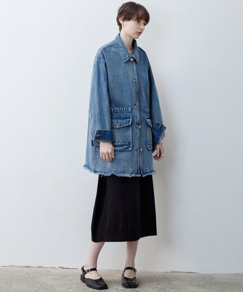 tageechita ウォッシュドエッジ オーバー デニム ジャケット WASHED EDGE OVER DENIM JACKET / ウォッシュドエッジオーバー