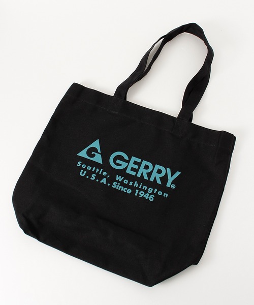 GERRY(ジェリー)の「【GERRY / ジェリー】大容量 キャンバストートバッグ(トートバッグ・メンズ・ブラック/アイボリー・F)」の2枚目の写真