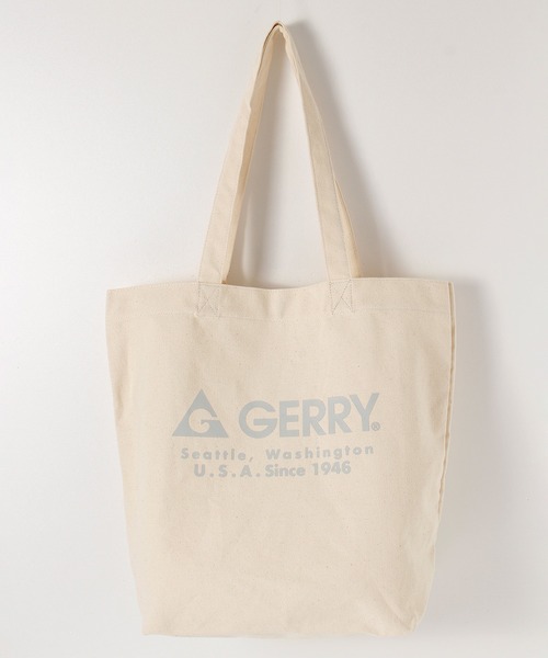 GERRY(ジェリー)の「【GERRY / ジェリー】大容量 キャンバストートバッグ(トートバッグ・メンズ・ブラック/アイボリー・F)」の14枚目の写真