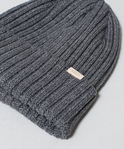 NANO universe（ナノユニバース）の「RACAL（ラカル）/ 別注Standard knit CAP（ニットキャップ/ビーニー・メンズ・ライトグレー/ワインレッド/オフホワイト/グレー/ベージュ/インディゴブルー/ネイビー/ブラック・FREE）」の10枚目の写真