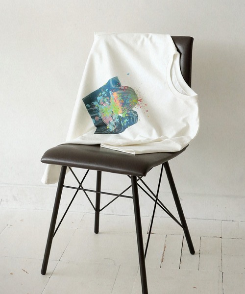 antiqua(アンティカ)の「アートデザインバスクTシャツ(Tシャツ/カットソー・レディース・オフホワイト・ML/LXL)」の10枚目の写真