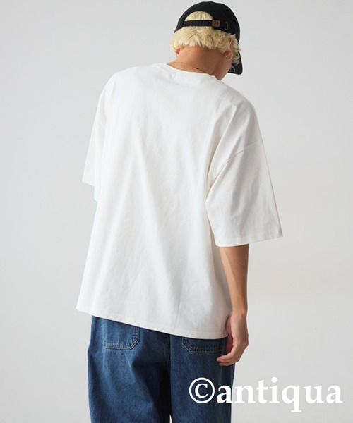 antiqua(アンティカ)の「アートデザインバスクTシャツ(Tシャツ/カットソー・レディース・オフホワイト・ML/LXL)」の21枚目の写真