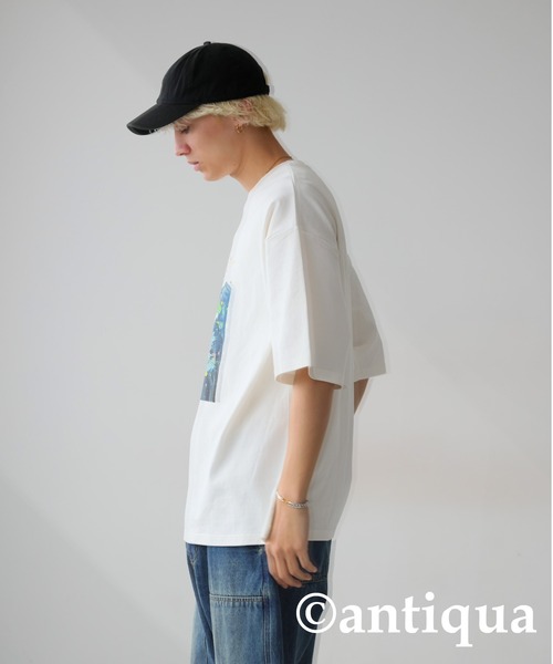 antiqua(アンティカ)の「アートデザインバスクTシャツ(Tシャツ/カットソー・レディース・オフホワイト・ML/LXL)」の22枚目の写真