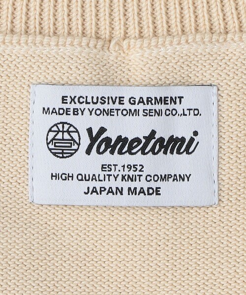 Yonetomi(ヨネトミ)の「【別注】<Yonetomi>シーアイランドコットン タンクトップ(ニット/セーター・レディース・ナチュラル/ブラック・FREE)」の20枚目の写真