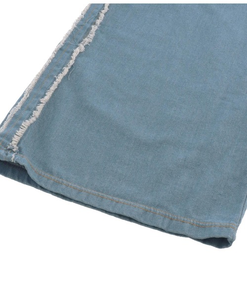anap mimpi(アナップミンピ)の「サイドフリンジ ユッタリ ワイド ラフ パンツ(デニムパンツ・レディース・ライトブルー・FREE)」の10枚目の写真