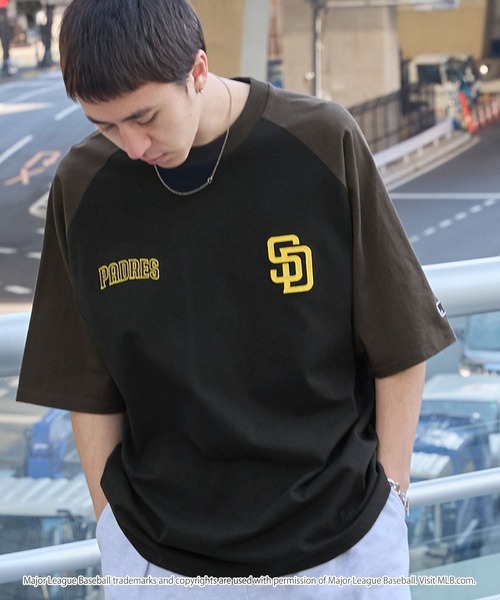 sfc　ラグランベースボールＴ S.F.C RAGLAN BASEBALL TEE / White/green | FLATBUSH（フラット