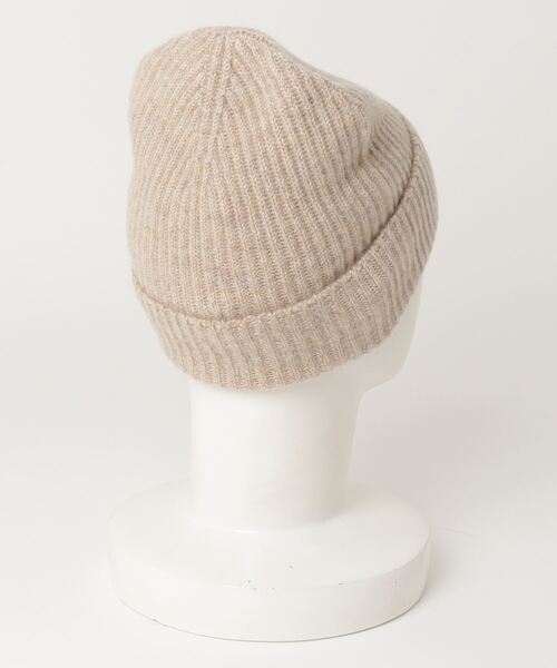 Johnstons of Elgin（ジョンストンズオブエルガン）の「Johnstons / ジョンストンズ：CASHMERE RIBBED HAT：HAA03320[DEA]（ニットキャップ/ビーニー・レディース・オートミール・FREE）」の2枚目の写真