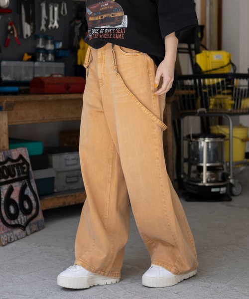 PBLIM（ページボーイリム）の「PBLIM/サスツキルーズデニム（デニムパンツ・レディース・ブラック/ベージュ/ブルー・MEDIUM/LARGE）」の5枚目の写真