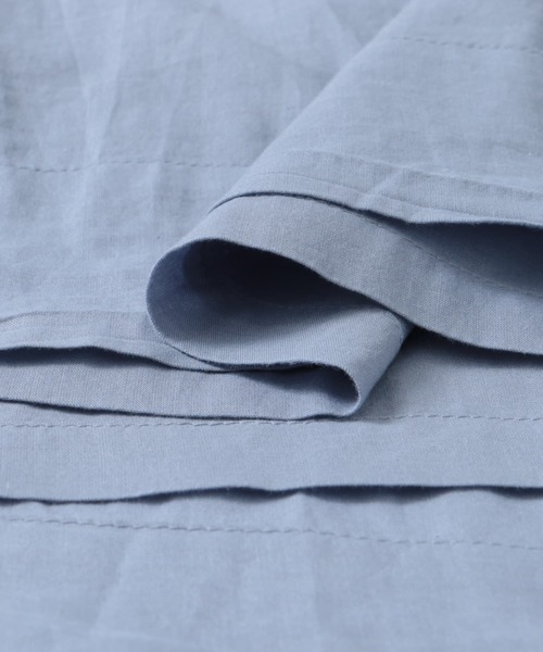 URBAN RESEARCH DOORS（アーバンリサーチドアーズ）の「コットンボイルギャザーワンピース（ワンピース・レディース・ブルー/オフホワイト/ブラック・MEDIUM/SMALL）」の22枚目の写真