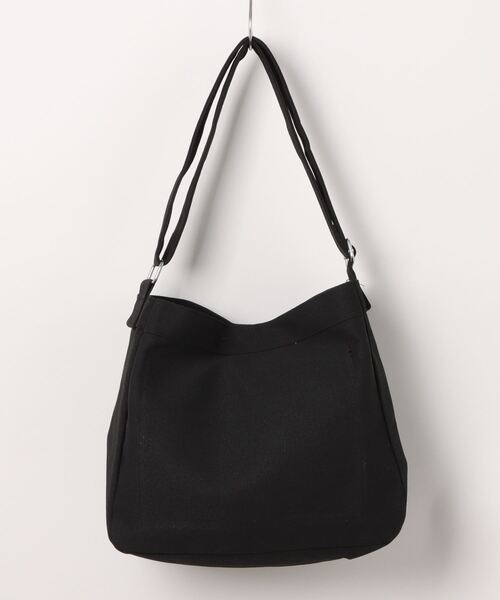 TONE SELECT GOODS（トーンセレクトグッズ）の「urbanfemine./キャンバスショルダーバッグ U7228（ショルダーバッグ・レディース・ホワイト/ブラック/イエロー・FREE）」の4枚目の写真