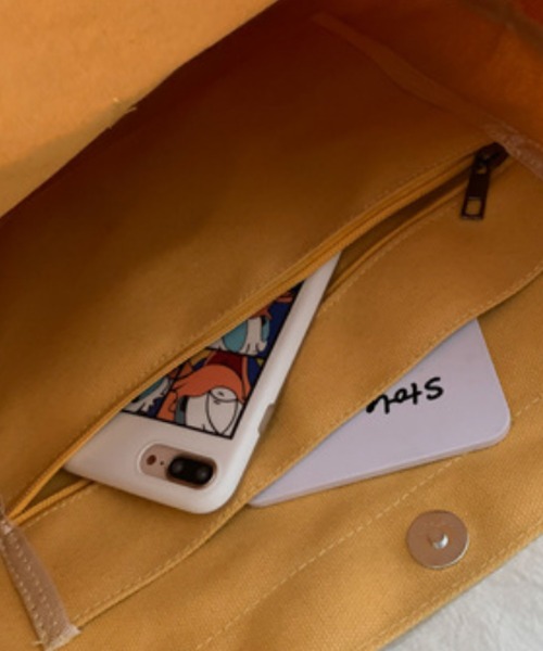 TONE SELECT GOODS（トーンセレクトグッズ）の「urbanfemine./キャンバスショルダーバッグ U7228（ショルダーバッグ・レディース・ホワイト/ブラック/イエロー・FREE）」の17枚目の写真