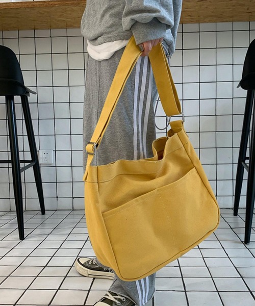 TONE SELECT GOODS（トーンセレクトグッズ）の「urbanfemine./キャンバスショルダーバッグ U7228（ショルダーバッグ・レディース・ホワイト/ブラック/イエロー・FREE）」の20枚目の写真