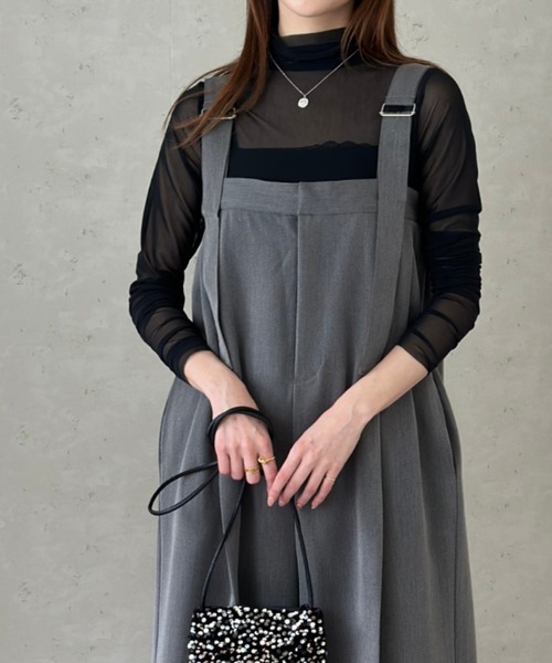 セール】エステルツイルベルトサロペット（サロペット