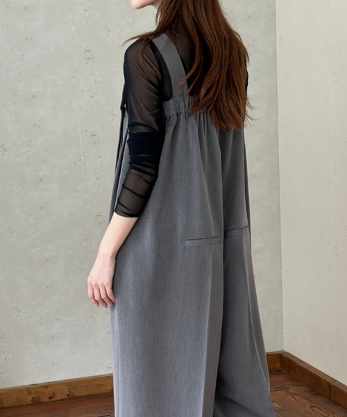 Per sist ence(パーシエンス)の「エステルツイルベルトサロペット(サロペット/オーバーオール・レディース・アイボリー/ブラック/チャコールグレー・FREE)」の10枚目の写真