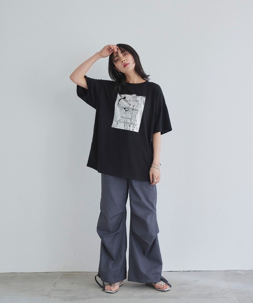 ハートフリンジTシャツ　黒×黒 NF5137EU002911_fw_thumbM.jpg