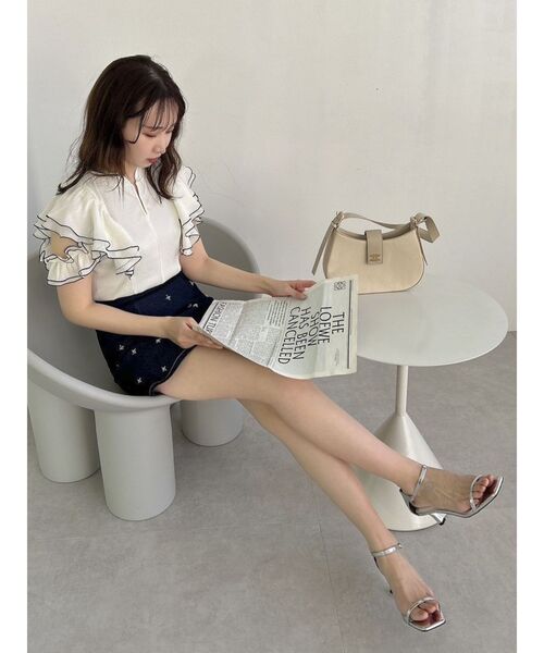 dazzlin（ダズリン）の「スターライドビジュースカート（デニムスカート・レディース・インディゴブルー/ブルー・SMALL/MEDIUM）」の9枚目の写真