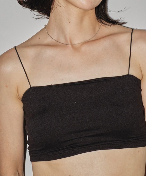 TODAYFUL(トゥデイフル)の「TODAYFUL Cupin Flatseam Bratop 12410602(チューブトップ・レディース・ホワイト/ブラウン/ブラック・FREE)」の3枚目の写真