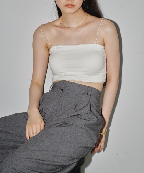 TODAYFUL(トゥデイフル)の「TODAYFUL Cupin Flatseam Bratop 12410602(チューブトップ・レディース・ホワイト/ブラウン/ブラック・FREE)」の11枚目の写真