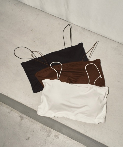 TODAYFUL(トゥデイフル)の「TODAYFUL Cupin Flatseam Bratop 12410602(チューブトップ・レディース・ホワイト/ブラウン/ブラック・FREE)」の8枚目の写真