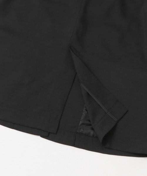 ITEMS URBANRESEARCH（アイテムズ アーバンリサーチ）の「『セットアップ対応』リネンライクハンソデジャケット（セットアップ・レディース・ブラック/モカ・FREE）」の5枚目の写真