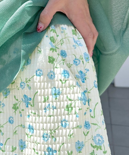 Alley by w closet（アリーバイダブルクローゼット）の「【Alley】ハナガラショートパンツ（その他パンツ・レディース・ブルー系その他/ベージュ系その他・FREE）」の4枚目の写真