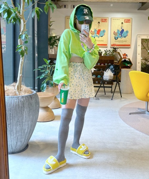 Alley by w closet（アリーバイダブルクローゼット）の「【Alley】ハナガラショートパンツ（その他パンツ・レディース・ブルー系その他/ベージュ系その他・FREE）」の7枚目の写真