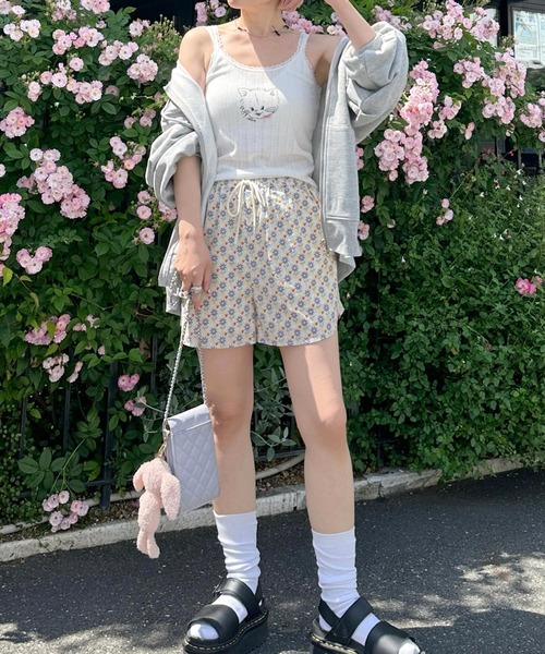 Alley by w closet（アリーバイダブルクローゼット）の「【Alley】ハナガラショートパンツ（その他パンツ・レディース・ブルー系その他/ベージュ系その他・FREE）」の18枚目の写真