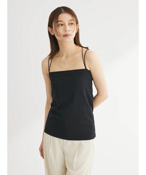 Green　Parks（グリーンパークス）の「カップ付き天竺インナー（インナーウェア/肌着・レディース・ホワイト/ライトベージュ/ブラック・FREE）」の8枚目の写真