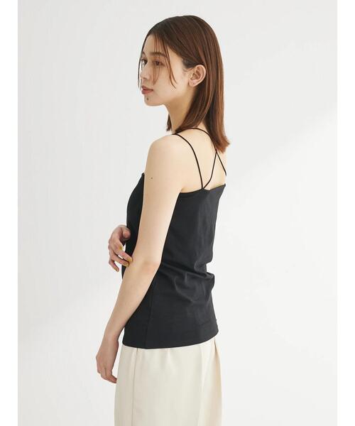 Green　Parks（グリーンパークス）の「カップ付き天竺インナー（インナーウェア/肌着・レディース・ホワイト/ライトベージュ/ブラック・FREE）」の9枚目の写真