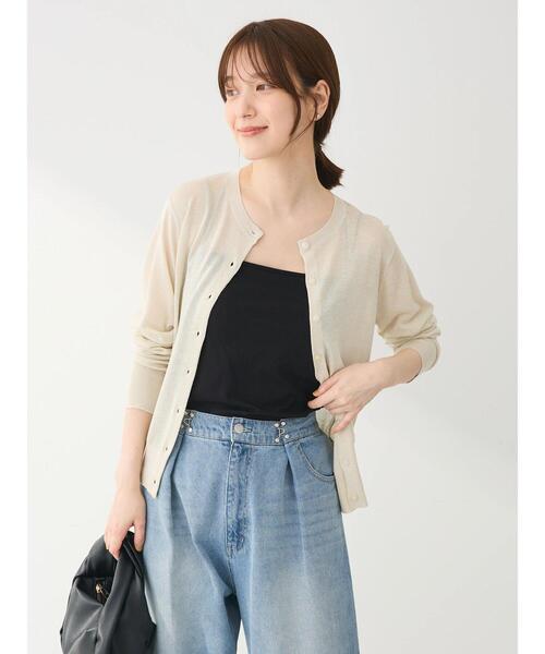 Green　Parks（グリーンパークス）の「カップ付き天竺インナー（インナーウェア/肌着・レディース・ホワイト/ライトベージュ/ブラック・FREE）」の14枚目の写真