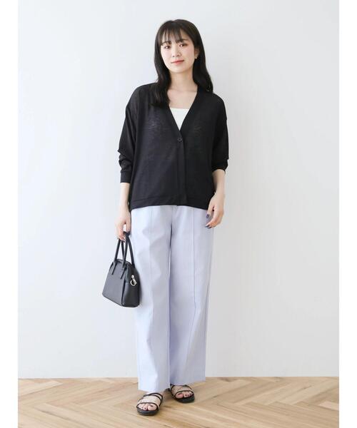 Green　Parks（グリーンパークス）の「カップ付き天竺インナー（インナーウェア/肌着・レディース・ホワイト/ライトベージュ/ブラック・FREE）」の4枚目の写真