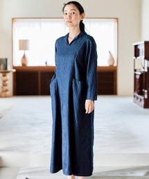 ａｎｄ　ｍｙｅｒａ　ジップアップデニムワンピース