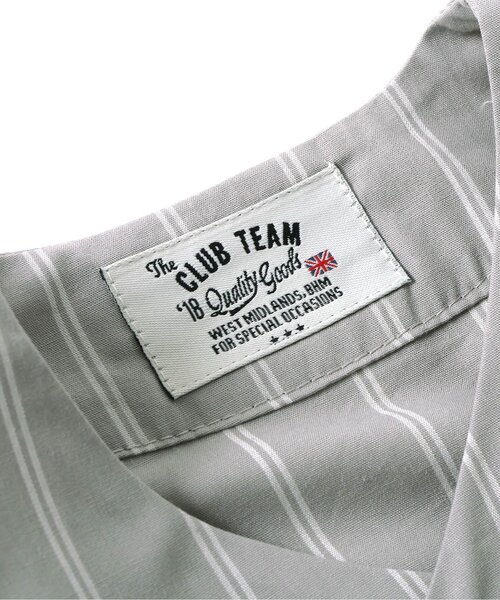 apres les cours(アプレレクール)の「ワッペン付きベースボールシャツ(シャツ/ブラウス・キッズ・ストライプ/オフホワイト・100/110/120/80/130/90)」の8枚目の写真