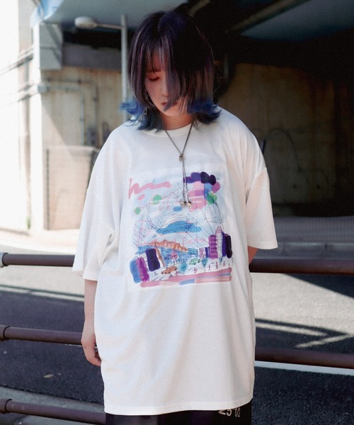 AFYF（エーエフワイエフ）の「【AFYF】MESH転写PRINT SS TEE/ビッグシルエット メッシュプリントTシャツ（Tシャツ/カットソー・メンズ・ブラック系その他5/ホワイト系その他5/ホワイト系その他/ホワイト系/ブラック系その他2/ホワイト系その他7/ホワイト系その他6/ブラック系その他3/ホワイト系その他4/ホワイト系その他2/ブラック系その他/ブラック系/ブラック系その他7/ブラック系その他6/ブラック系その他4/ホワイト系その他3/ブラック系1・FREE）」の9枚目の写真